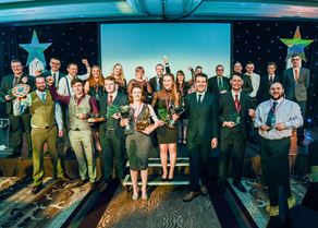 Winners and runners-up on stage at Lantra Scotland’s Land-based and Aquaculture Learner of the Year Awards.jpg